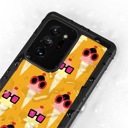 Bouffants and Broken Hearts Ice Cream with Shades Galaxy Note20 Ultra 5G Waterproof Case